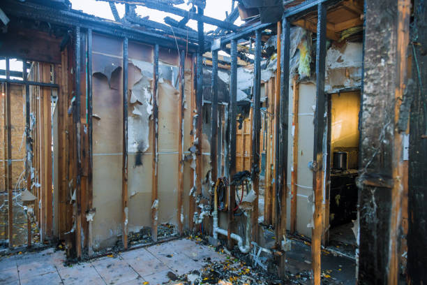 Professional Fire Damage Cleanup technician working in Dublin, VA
